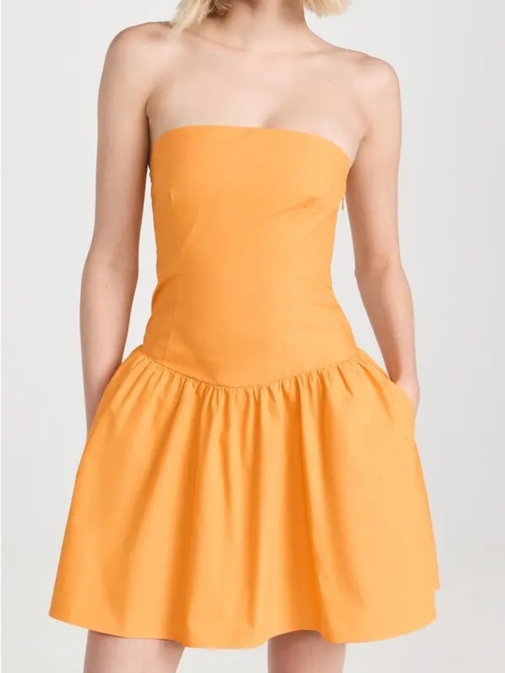 Susana Monaco Poplin Tube Flared Dress